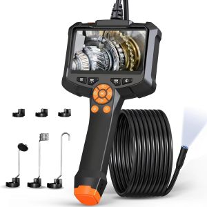 MEVRONISSHOP-Cam&eacute;ra Endoscopique, 1080P HD Cam&eacute;ra d'inspection avec &Eacute;cran IPS 4,3 Pouces, Camera Canalisation avec 8 lumi&egrave;res LED, IP67 Endoscope Camera,C&acirc;ble Semi-Rigide de 5M,Gadgets pour M&eacute;caniqu - Neuf