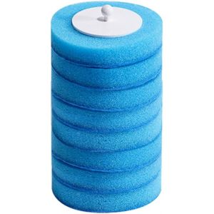 Chenquansarl-48 Pi&egrave;ces Recharges De De Toilette Jetables Sans Angle Mort &Eacute;ponges De Nettoyage En Mousse T&ecirc;tes De Toilette Accessoires De Salle De Bain Bleu - Neuf