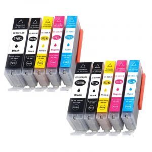 Cartouche d'encre de remplacement 570 571 PGI-570 CLI-571, pour imprimante Canon PIXMA MG5750 MG5751 MG5752 MG6850 TS6050 TS5050 TS505110 Pcs - Neuf