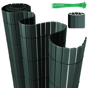 Canisse En Pvc Protection Anti Regard Pour Jardin Et Balcon Ultra R&eacute;sistant Pvc Vert 160 X 900cm - Neuf