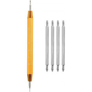 Kal-4pcs 1.5 X 24mm Goupilles De Barre À Ressort De Montre, 316 Acier Inoxydable Outil De Réparation De Barres À Ressort De Broches De Lien De Bracelet De Montre, Argenté - Neuf