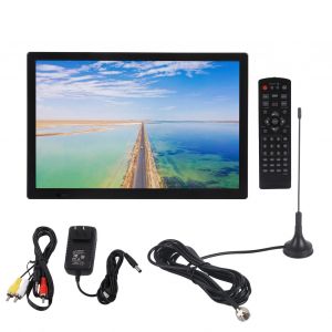 Televiseur portable 15,4 pouces rechargeable avec tuner integre aTSC, TV numerique avec support, prise americaine 110-220 V - Neuf