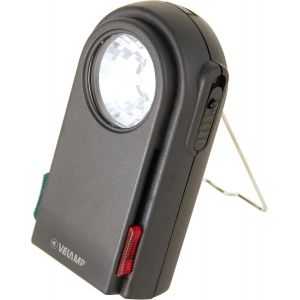 Eryi-Lc350 Lampe De Poche Extra Plate, 3 Led, Avec Filtres Rouge Et Vert, Bouton Morse, Crochet, Super Lumineuse Pour Camping, Trekking, Chasse, Trains, Plastique, Noir - Neuf