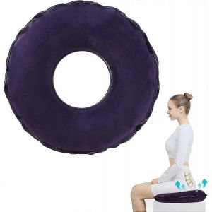 Anneau de siège après le coccyx Coussin de siège orthopédique Hémorroïdes Coussin gonflable avec pompe Dureté réglable Modène - Neuf