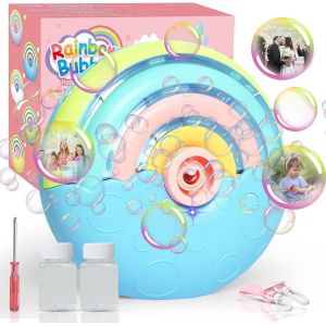 Panacare Machine à Bulles Automatique,Jouet Soufflante à Bulles pour Enfants 3 4 5 6 Ans1500+ Bulles/Min avec Solution à Bul[4675] - Neuf