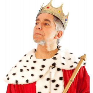 Couronne royale de roi pour hommes,femmes et enfants - Couronne pour hommes pour costumes de roi - Couronne de prince d'anniversaire pour - Neuf