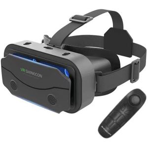 Newest Lunettes De Réalité Virtuelle 3D Pour Tous Les Smartphones, Samsung, Android, Angle De Vision De 90 À 100 °, Rotation À 360 °, Avec Contrôleur Noir[Z158] - Neuf