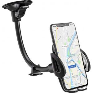 JGD-Support de t&eacute;l&eacute;phone pour voiture,Flexible,Long bras de voiture,Ventouse solide,Stabilisateur anti-secousses,Compatible avec iPhone, tous les smartphones - Neuf