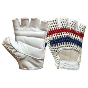 Pss Mitaines Gants Cuir Maille Musculation Fitness Homme Femme Halt&eacute;rophilie Gym Crossfit Barre Traction Rembourr&eacute; Respirant Blanc - Neuf