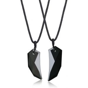 Trahoo-Colliers Pour Couples, Pendentifs Dent De Loup - Neuf