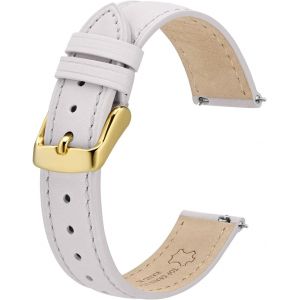 Bracelets De Montre En Cuir &Eacute;l&eacute;gant, D&eacute;gagement Rapide, Bracelet De Montre Pour Femmes Et Hommes, Compatibles Avec Les Cornes De Montre De 12mm 14mm 15mm 16mm 18mm 20mm - Neuf