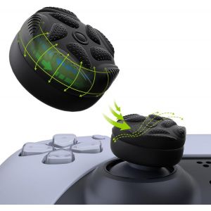 Gjfty-Capuchon Manette Pour Ps5/Ps4,Protection Joystick Pour Xbox Series X/S,Thumbs Cushion Caps Pour Xbox One/Elite Series 2,Cover Stick Pour Nintendo Switch Pro Controller-Noir - Neuf