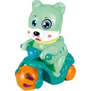 Pull Back Toy Cars Pour les tout-petits Push And Go Inertial Bell Dog Toy Cartoon Animal Friction Powered Car Toys Party Favors - Neuf