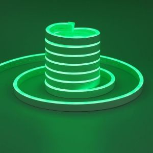 Neon Ruban Led 5m Vert,24v Bande Neon Led Lumineuse Vert Silicone Etanche,Découpable Flexible Néon Lumière Pour Intérieur/Extérieur Décoration - Neuf