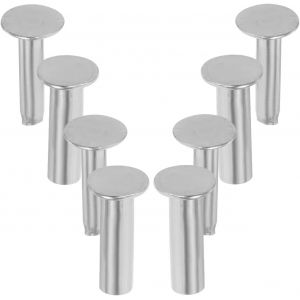 Lot de 4 paires de rivets pour couteau de cuisine Rivets pour la réparation des couteaux de cuisine Rivets en acier-Pour couteaux de cuisine Rivets pop-Argenté - Neuf
