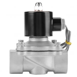 Electrovanne electrique normalement fermee 12 V CC G1"" en acier inoxydable 304, 2 positions, 2 voies - Neuf