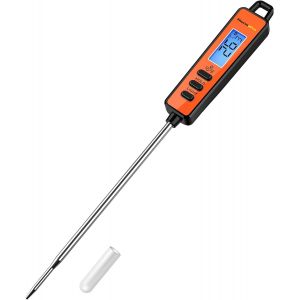 KAL-Tp01S Thermometre Cuisine À Lecture Instantané Avec Longue Sonde De Cuisson Thermometre Patisserie Numérique Pour Boissons Chaudes Termometre Cuison Avec Écran Lcd Avec Rétroéclairage - Neuf