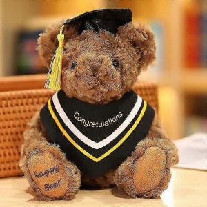 Ours en peluche de remise de diplôme, super doux, 20 cm-brun - Neuf