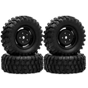 4pcs 95mm 1.9 Beadlock Wheel Wheel Tire Set pour 1/10 RC Crawler Car Traxxas TRX4 RC4WD D90 Axial SCX10 - Neuf