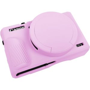 CHECARZHN--NO1-G7X3 Étui De Protection Pour Appareil Photo Numérique G7 Xmark Iii, En Silicone Souple, Rouge Rose - Neuf
