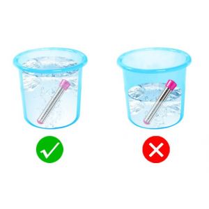 Chauffe-eau électrique à immersion 2 500 W, portable et rapide, en acier inoxydable, pour piscine, avec prise multi-standard (bleu) - Neuf