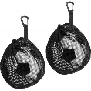Acdsgd-Lot De 2 Sacs &Agrave; Ballon En Maille Filet, Filet &Agrave; Ballons L&eacute;ger Et Pliable, Sac &Agrave; Ballons De Basket-Ball Avec Cordon De Serrage, Sac &Agrave; Dos Filet &Agrave; Ballons Pour Football Volleyball Tennis - Neuf
