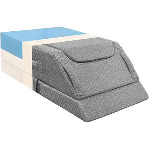 Ulteronixshop-Coussins Rel&egrave;ve-Jambes&iquest;Coussin Surelevateur Jambes avec 3 Hauteurs pour Ameliorer Circulation Coussin pour Apr&egrave;s Une Op&eacute;ration, Une Blessure ou Se Reposer,Cale avec Mousse &agrave; M&eacute;moire de - Neuf