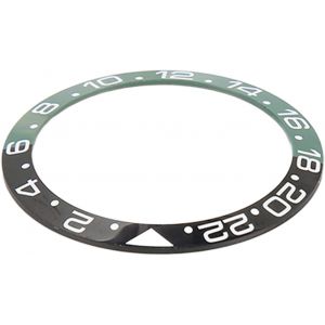 Kal-Bague D'insertion De Lunette De Montre Gmt De 38 Mm De Diamètre, Bel Aspect Avec Base Noire Et Verte, Caractères Blancs, Taille Parfaite, Excellente Céramique, Facile À - Neuf