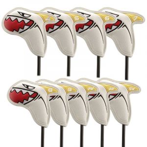Lot De 9 Couvre-Fers De Golf Avec Marquages Numeriques, Blancs, Pour Golfeur - Neuf