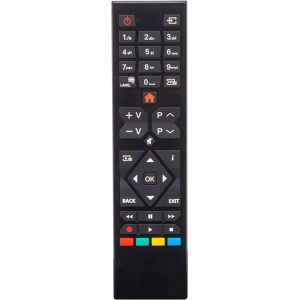 RC39105 Télécommande TV pour HITACHI//TECHWOOD/Bush/TELEFUNKEN/Grandin/VESTEL/JVC/FINLUX/SALORA(RM-C3332), Aucune Configuration nécessaire - Neuf