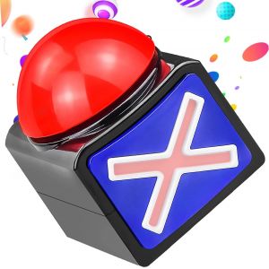 Buzzer Bouton Avec Lumi&egrave;re Et Son Jeu R&eacute;ponse Bouton Fonctionne &Agrave; Piles Accessoire De F&ecirc;te De Soir&eacute;es Jeux Pour R&eacute;pondeurs Dans Les &Eacute;missions Jeux - Neuf