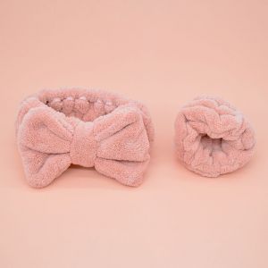 Bandeaux Élastiques Réglables En Microfibre Avec Noeud Papillon Pour Le Maquillage Du Visage - Pour Spa, Yoga, Sport, Douche - Pour Filles Et Femmes (Type 2) - Neuf