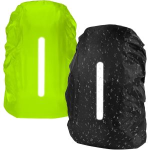 ERYI-Housse De Sac À Dos, Couverture Anti-Pluie Impérmeabile, Housse De Protection Avec Bandes Réfléchissantes, Anti-Poussière, Pour Sac À Dos Camping Randonnée Voyage Cyclisme - Neuf