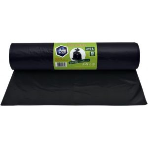KALANKA-Sacs poubelle universels 240L - 10 pièces - XXL Sacs poubelle grands, forts et épais, Basic - 120x130cm - 35µm - Sac poubelle noir - Sacs idéaux pour les conteneurs de 240 litres - Neuf