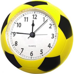 R&eacute;veil Analogique Enfants Gar&ccedil;ons Filles, Horloge Silencieuse en Forme de Soccer Petite R&eacute;veil De Voyage Silencieux sans Tic-Tac pour Chambre &agrave; Coucher Horloge de Bureau de Table - Neuf