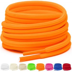 Tianyi-2 Paires De Lacets Ronds De 4 Mm Pour Bottes, Lacets De Sécurité Pour Chaussures De Randonnée En Extérieur, Lacets Solides Pour Baskets - Neuf