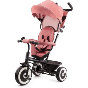 Asfasfq-Kinderkraft Aston Tricycle B&eacute;b&eacute; &Eacute;volutif, Draisienne , Trike Bebe, Velo Poussette Enfant 5 Ans, De 9 Mois, Compact, Accessoires Pratiques, Capote Pliante, Rosa - Neuf