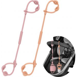 Attrape-Gobelets En Silicone Avec Cha&icirc;ne Factice Pour Jouets De B&eacute;b&eacute;, Sangles De S&eacute;curit&eacute; Sans Bpa Pour Jouets, Sangle De Retenue Pour Gobelet Pour Poussette, Chaise Haute, Si&egrave;ge De Voiture - Neuf