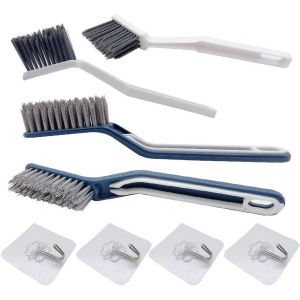 Brosse multifonctionnelle pour Joints de Sol-4 brosses &agrave; Cheveux &agrave; pinceaux pour fen&ecirc;tres,Brosse de Nettoyage pour Salle de Bain,Brosse pour Fissures,pour Les Murs,Les Carreaux(2 mod&egrave;les) - Neuf