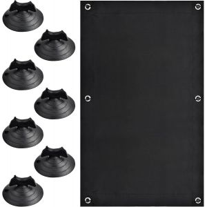 Kalanka-Store Occultant Sans Per&ccedil;age, 48x93 Cm, Noir, Rideau Occultant Fen&ecirc;tre Portable Avec 7 Ventouses, Occultant Protection Solaire Isolant Thermique, Store Pour Fen&ecirc;tre De Toit Chambre Jardin Voi - Neuf