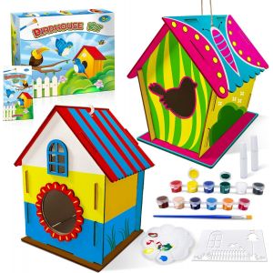KALANKA-Kit de Maison D'oiseau pour Enfants ¿ Kit de Bricolage 2 Pièces Cadeau Paques Enfant, Cadeaux de Pâques pour Filles Garçons Tout-Petits - Neuf