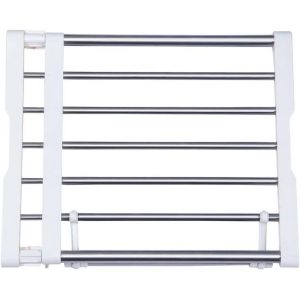 Étagère Télescopique Réglable Sans Perçage Etagere Rangement En Métal Organiseur De Placard Diviseur Séparateur Extensible 40-60 Cm Pour Chambre, Salle De Bain, Cuisine - Neuf