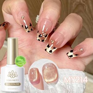 Born Pretty 10ml Chat Rouge Fonc&eacute; Gel Magn&eacute;tique Vernis &Agrave; Ongles Pour Ongles D'hiver Bricolage Gel&eacute;e Verre Argent-Lumi&egrave;re Varnis Semi Permanent.60203-3 - Neuf