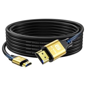 4K Câble HDMI 7m,Haute Vitesse 2.0 HDMI Câble 4K@60Hz 18Gbps,Ultra HD,Ethernet Audio retour,vidéo 4K,1080p,3D,Arc,HDR Compatible avec Xbox,PS5/PS4,TV,Blu-ray,ordinateur portable ect - Neuf