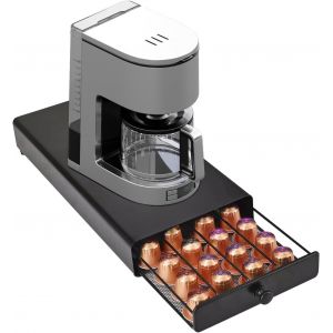 40 Pcs Porte Capsule,Distributeur Capsules pour la Maison,Porte-Capsules,Tiroir Capsule de Café,Distributeur Capsules,Organisateur Rangement Dosettes pour la Maison,Bureau,Café - Neuf