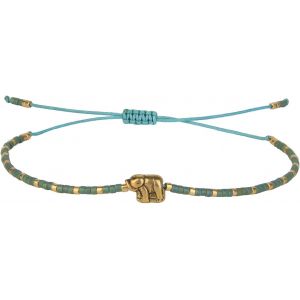 Kal-La Graine Perl&eacute; Bracelet Chanceux Or L`&Eacute;l&eacute;phant Brin Bracelets Fait Main Mode Femmes Filles Bijoux - Neuf
