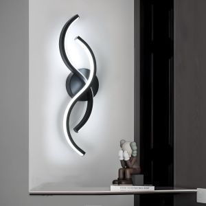 Ulteronixshop-Applique Murale Int&eacute;rieure Led, 15w 1687lm Cr&eacute;ativit&eacute; Design Lampe Murale Led Chambre, 41cm Luminaire Mural Moderne En Acryliquel Pour Salon Cuisine Couloir Escalier, Lumi&egrave;re Froide 650 - Neuf