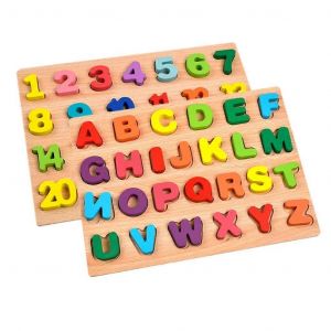 Alphabet Éducatif En Bois Pour Enfants, Reconnaissance Des Nombres - Neuf