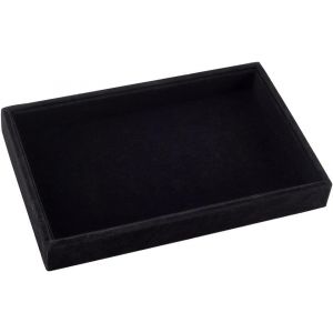 Nbgcm-Plateau À Bijoux En Velours Noir Vitrine Empilable Présentoir À Bijoux Tiroir Support Cosmétique Amovible Pour Boucles D'oreilles Colliers Pendentifs Bracelets Bagues - Neuf