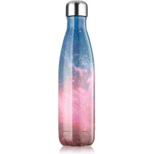 Tianyi-Bouteille D'eau Acier Inoxydable, Gourde Isotherme Réutilisable Gourde Inox Sans Bpa Isolé À Bouteille Isotherme Pour Froide Pendant 24heures, Chaude Pendant 12 Heures (Galaxie Rose, 500ml) - Neuf
